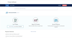 Desktop Screenshot of helpdesk.proteonsoftware.com